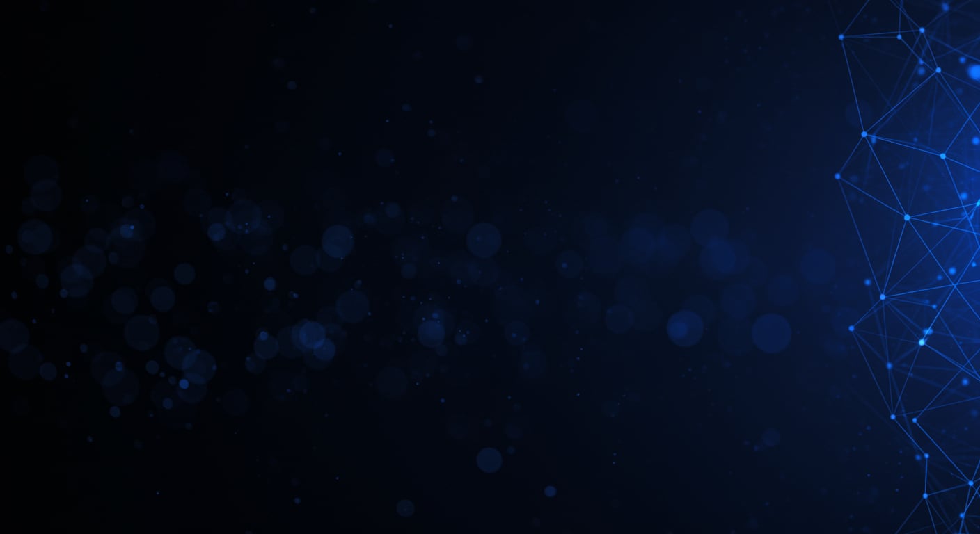 Cybersecurity network visualization with glowing connections